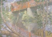 julian alden weir The Red Bridge (nn02) oil painting picture wholesale